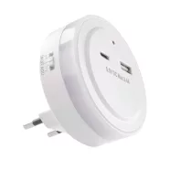   LED éjjeli fény fotoszenzorral, USB C+A, 5lm, WW                                                      P3323