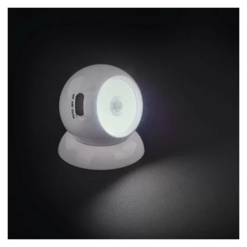 LED éjjeli fény mozgásérzékelővel, forgatható, max. 15m, 120lm, CW, 3xAAA, auto/ON/OFF                P3324