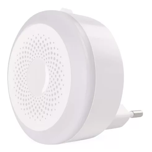 LED éjjeli fény + dugalj, kapcsolóval, 0,5W max., 230 V, 5lm, 2m világítási táv, WW, fehér            P3326