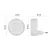 LED éjjeli fény + dugalj, kapcsolóval, 0,5W max., 230 V, 5lm, 2m világítási táv, WW, fehér            P3326