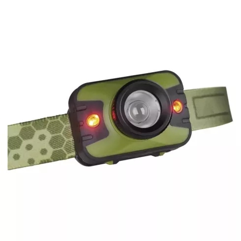 Fejlámpa cree LED + piros LED a focus 3xAAA                                                           P3539