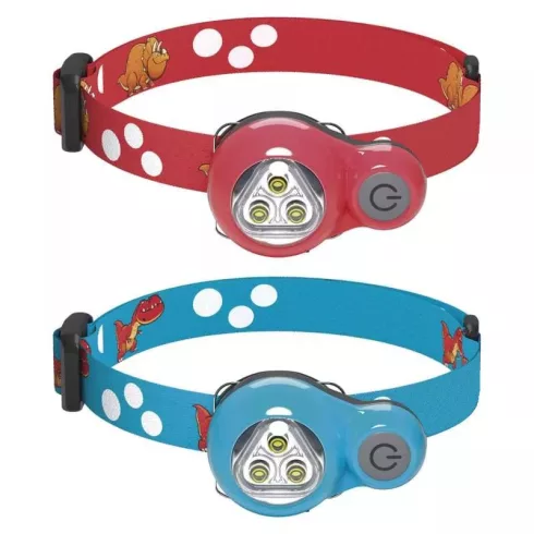 LED gyerek fejlámpa 12lm, 2xCR2032 - 8db/display                                                      P3540