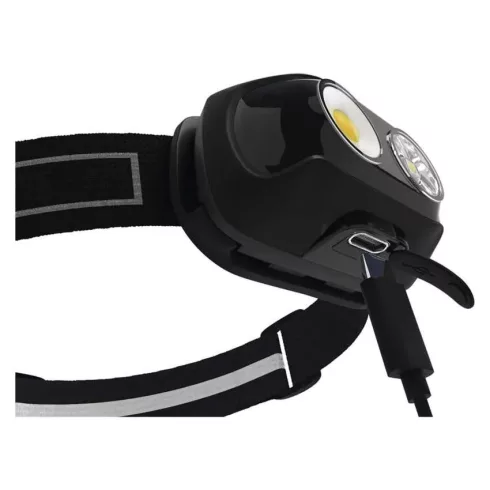COB LED Fejlámpa tölthető, 500lm, 130m, Li-pol 1200mAh                                                P3542
