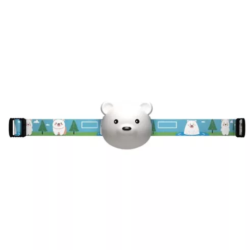 LED fejlámpa, tölthető, medve formájú, 80lm, max. 7m, 6 üzemmód, Li-Pol 500 mAh                       P3543
