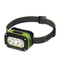  LED fejlámpa, akkus, IR érzékelővel, 175lm, max. 50m táv, 3x LED, 5 mód, 800 mAh/3,7 V Li-Pol, IP43   P3545