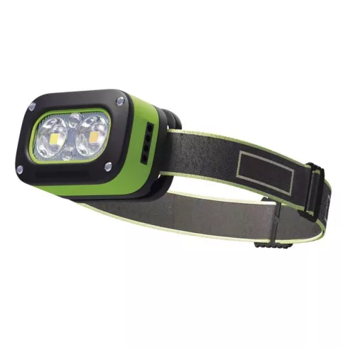 LED fejlámpa, akkus, IR érzékelővel, 175lm, max. 50m táv, 3x LED, 5 mód, 800 mAh/3,7 V Li-Pol, IP43   P3545