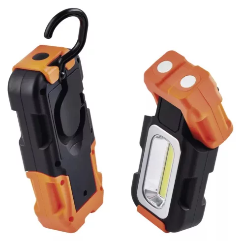 LED lámpa 3W COB 3×AAA, mágnessel, kampóval, E6166                                                    P3888