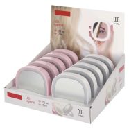   Hordozható sminktükör LED fénnyel, elemes, displayben (10 db)                                         P4718