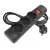 Túlfeszültségvédő elosztó, kapcsolóval, 3 aljzat, 1,5m H05VV-F3G1,5mm2, 2300W max., 10A max., fekete  P54214