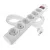 Túlfeszültségvédő elosztó, kapcsolóval, 6 aljzat, 3m H05VV-F3G1,5mm2, 2300W max., 10A max., fehér     P54216