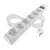 Túlfeszültségvédő elosztó, kapcsolóval, 6 aljzat, 5m H05VV-F3G1,5mm2, 2300W max., 10A max., fehér     P54217