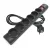 Túlfeszültségvédő elosztó, kapcsolóval, 6 aljzat, 1,5m H05VV-F3G1,5mm2, 2300W max., 10A max., fekete  P54218