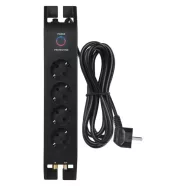   Elosztó túlfeszültség védelemmel, kapcsolóval, 2m 4aljzat schuko 1,5mm                                P54222
