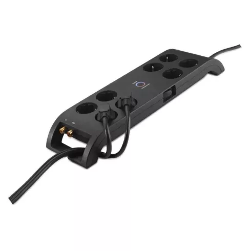 Elosztó túlfeszültség védelemmel, kapcsolóval, 3m 8aljzat schuko 1,5mm                                P54252