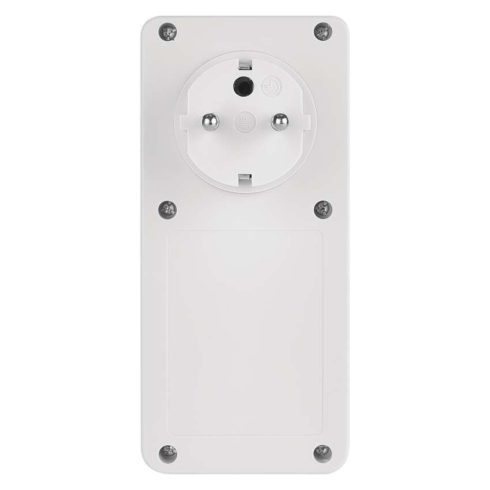 Digitális kapcsolóóra aljzattal, kültéri, 3680 W, 10 kapcsolás naponta, tartalék akkumulátor, IP44    P5525N