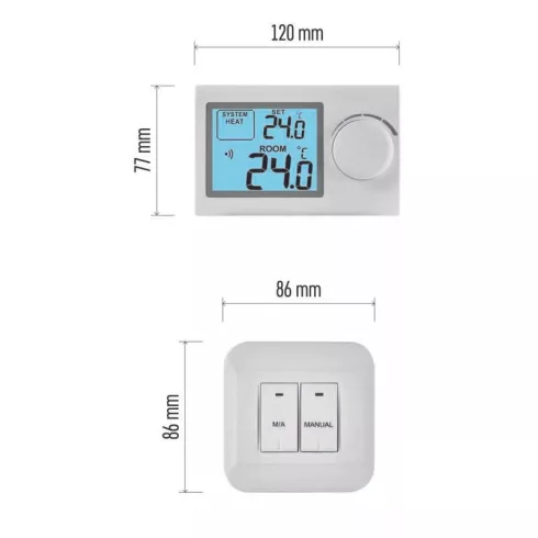 Vezeték nélküli szobatermosztát 2xAAA                                                                 P5614