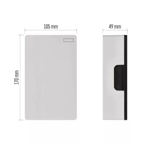 Vezetékes csengő, 85 dB, AC/DC, fehér                                                                 P57102