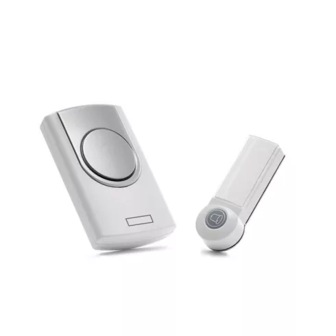 Vezeték nélküli csengő P5723, elemes, max. 100m, 75dB, 36 dallam, IP44, fehér                         P5723