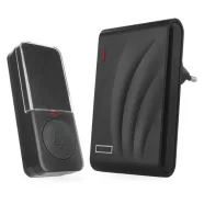   Vezeték nélküli csengő, 230 V AC, 150 m hatótáv, 10 dallam, 100 dB, 1x CR2032 (tartozék), IP56        P5727N