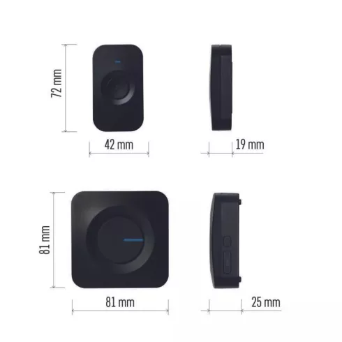 Vezeték nélküli csengő 180m 3xAAA                                                                     P5730