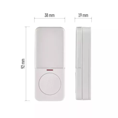 Tartalék csengő nyomógomb P5734, P5734B-hez                                                           P5734T