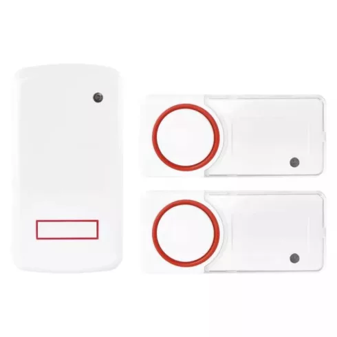 Vezeték nélküli kinetic csengő 150m 230V, 2 nyomógombbal                                              P5750.2T