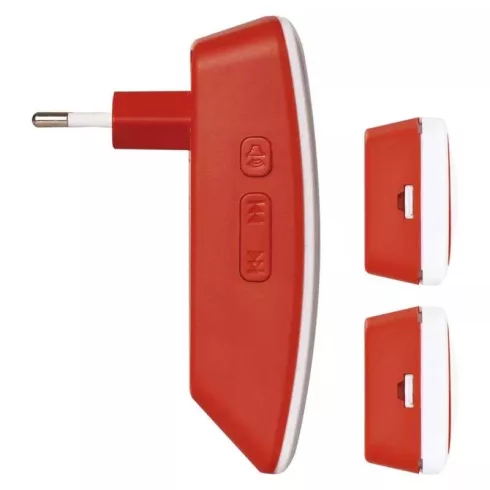 Vezeték nélküli kinetic csengő 150m 230V, 2 nyomógombbal                                              P5750.2T