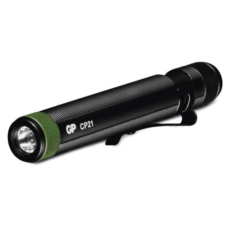 GP LED Zseblámpa CP21, 1xAAA, max. 12m, 20lm, IPX4, fekete, tartozék 1xLR03                           P8503