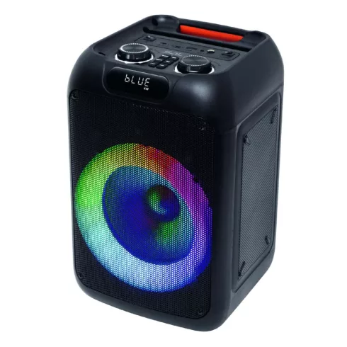 Party hangdoboz, akkus, 50W, 2-utas, erőteljes mély, Bluetooth, MP3, digit. kijelző, LED fény, HSO    PAR200