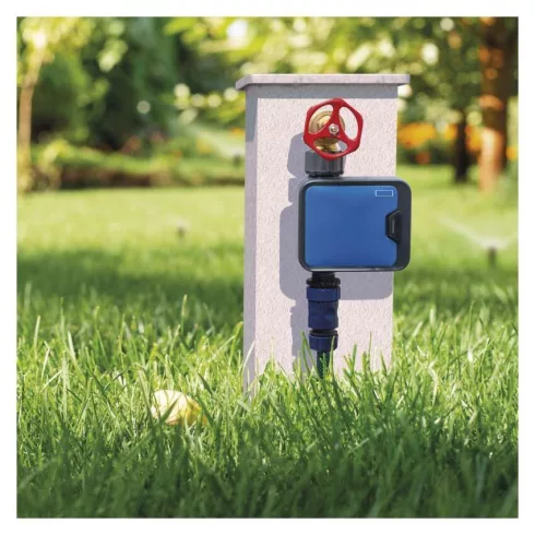 GoSmart öntözőóra, 1 kimenet, Bluetooth, 3/4''-1'', 35 l/perc, 0,5-8 bar, korlátlan ciklus, 4xAA, IP  PW56201