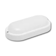   LED-es fali/mennyezeti lámpa, ovális, fehér, 18W, 4000K, 1200lm, IP54, kül- és beltéri, F, HSO        RCO18LEDWH
