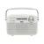 Napelemes hibrid rádió, akkumulátor vagy elem, BT-FM-AM-SW, AC-DC-SOLAR, USB, microSD, fehér, HSO     RPR9