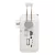 Napelemes hibrid rádió, akkumulátor vagy elem, BT-FM-AM-SW, AC-DC-SOLAR, USB, microSD, fehér, HSO     RPR9