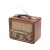 Retro táskarádió, multimédia lejátszó, 3 sávos, MP3-BT/microSD, cserélhető akku, HSO                  RRT22