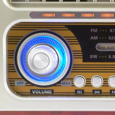 SAL retro táskarádió, stereo lejátszó, BT, USB/microSD, AUX, 3-sávos rádió, hálózati/elemes, HSO      RRT3