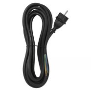   Hálózati vezeték 3x2,5mm2 5m gumi fekete H05RR VTG3255                                                S03450