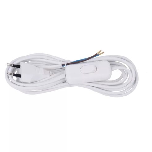 Hálózati vezeték+kapcs.3m WH EP688                                                                    S08273