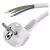 Hálózati vezeték 3x0,75mm fehér 2m                                                                    S14372