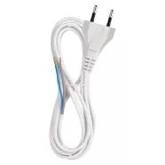   Hálózati vezeték, lapos dugvillával szerelve, 2x0,75mm2 2m, fehér, VT20752WH                          S15272