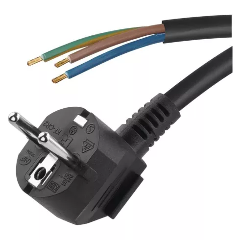 Hálózati vezeték 3x1mm 3m VT3103BK                                                                    S18313