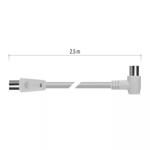 Antenna koax kábel 90° 2,5m                                                                           S30210