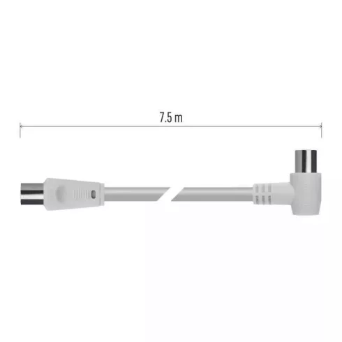 Antenna koax kábel 90° 7,5m                                                                           S30710