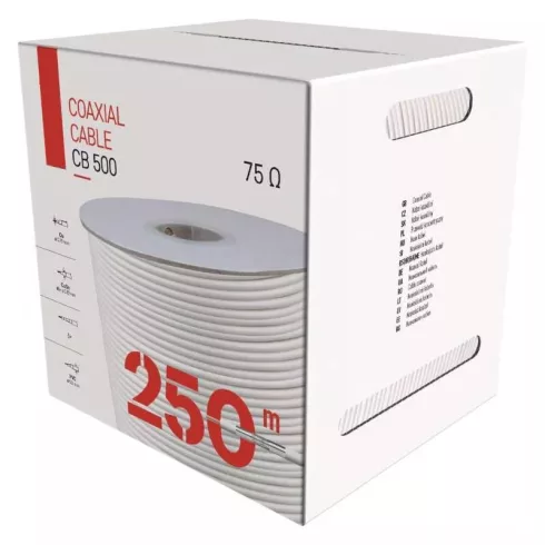 Koax kábel 250m 75Ohm CB500                                                                           S5253