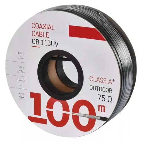 Koax kábel 100m 75Ohm CB113UV                                                                         S5265