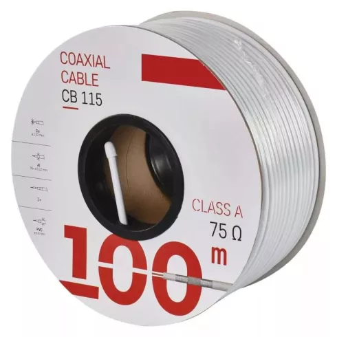 Koax kábel 100m 75Ohm CB115                                                                           S5272