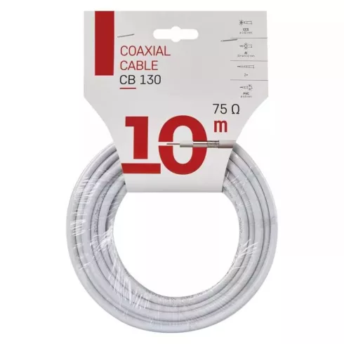 Koax kábel 10m 75Ohm CB130                                                                            S5374