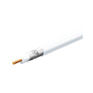   Koax kábel 75 Ohm, háromszor árnyékolt, 305m/dob, fehér, RG6 SS6TSV/WH, HSO                           S6TSV/WH
