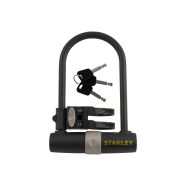   STANLEY biciklizár, 3 kulcsos, U alakú (acél műanyag/acél), dupla reteszelésű, 14mm x 247mm, HSO      S755-201