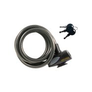   STANLEY biciklizár, 3 kulcsos, kábeles (acélmag gumiborítással), 1800mm hosszúság, 12mm átmérő, HSO   S755-202