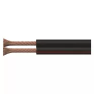   Hangfal kábel 2x1,00 fekete/piros                                                                     S8280